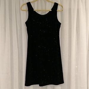 Teddi Black Velvet Sleeveless Dress size 10